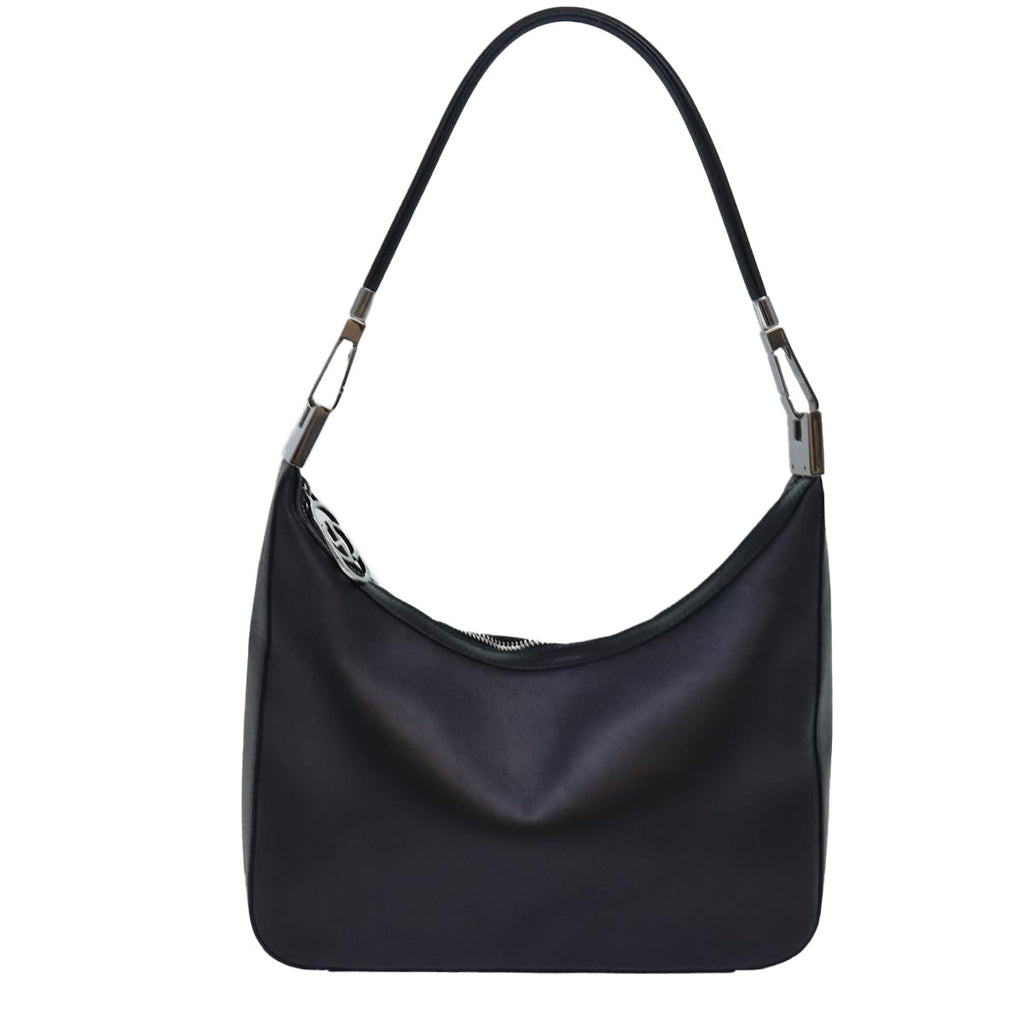 GUCCI Shoulder Bag Leather Black Silver 001 3812 ep5165
