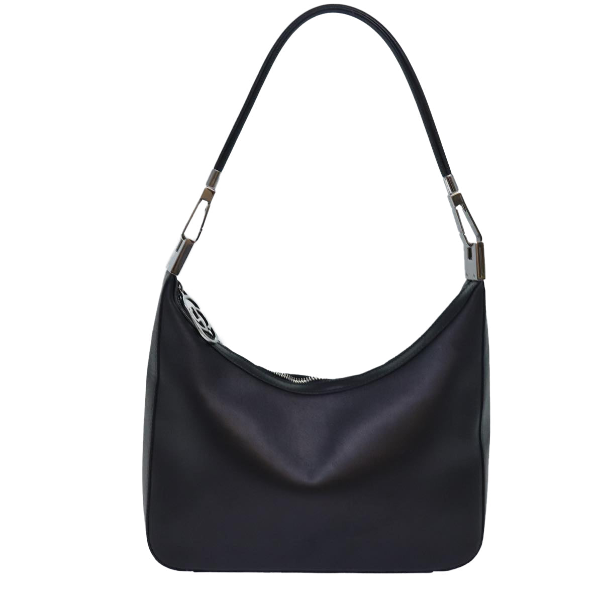 GUCCI Shoulder Bag Leather Black Silver 001 3812 ep5165