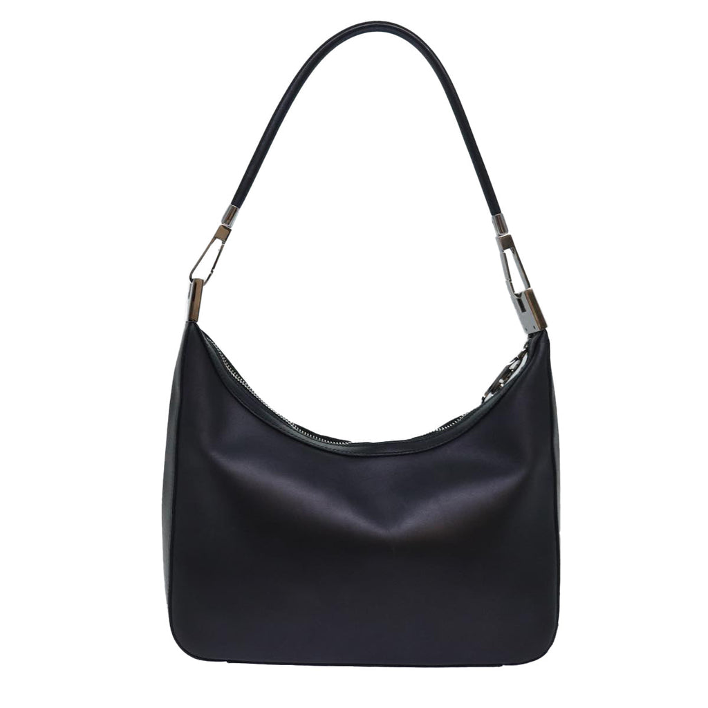 GUCCI Shoulder Bag Leather Black Silver 001 3812 ep5165