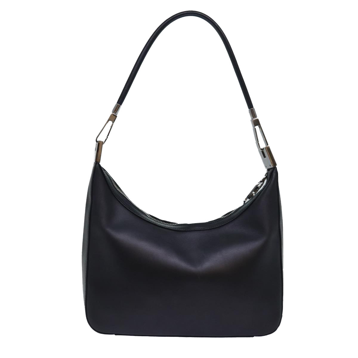 GUCCI Shoulder Bag Leather Black Silver 001 3812 ep5165