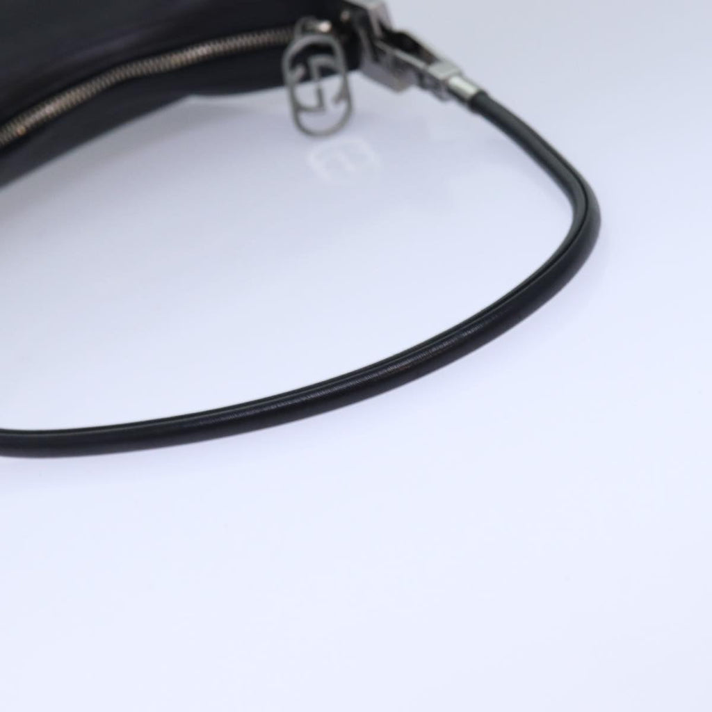 GUCCI Shoulder Bag Leather Black Silver 001 3812 ep5165