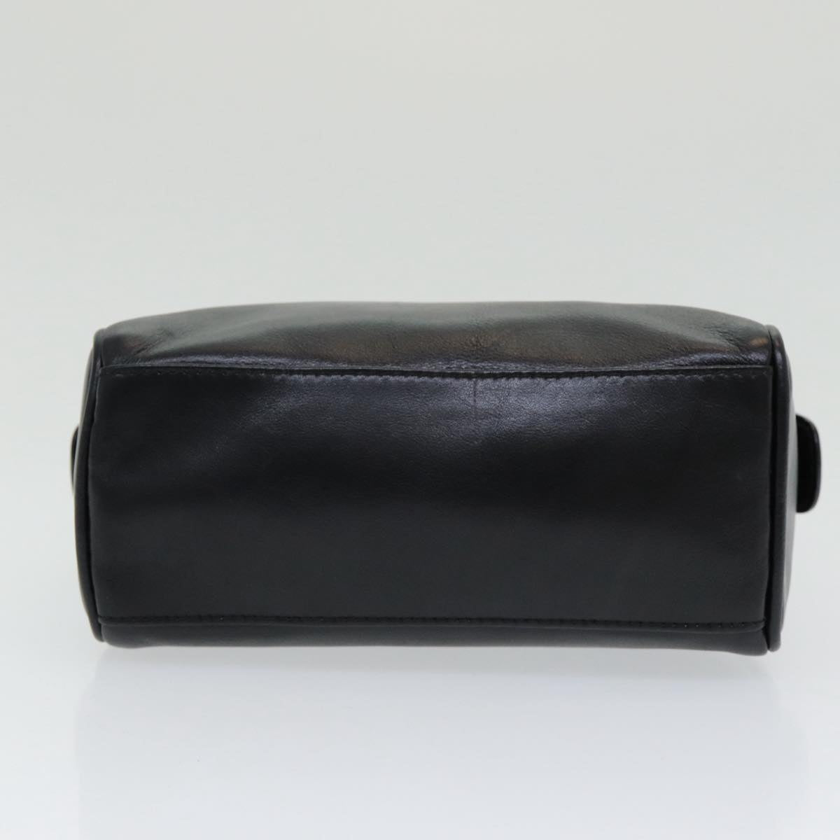 GUCCI Bamboo Hand Bag Leather 2way Black ep5183