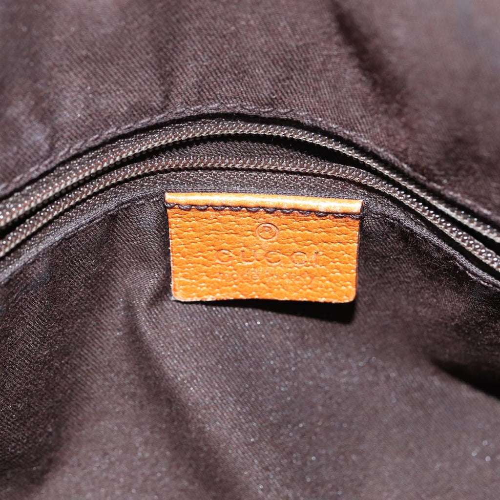 GUCCI GG Canvas Hand Bag Beige Orange ep5192