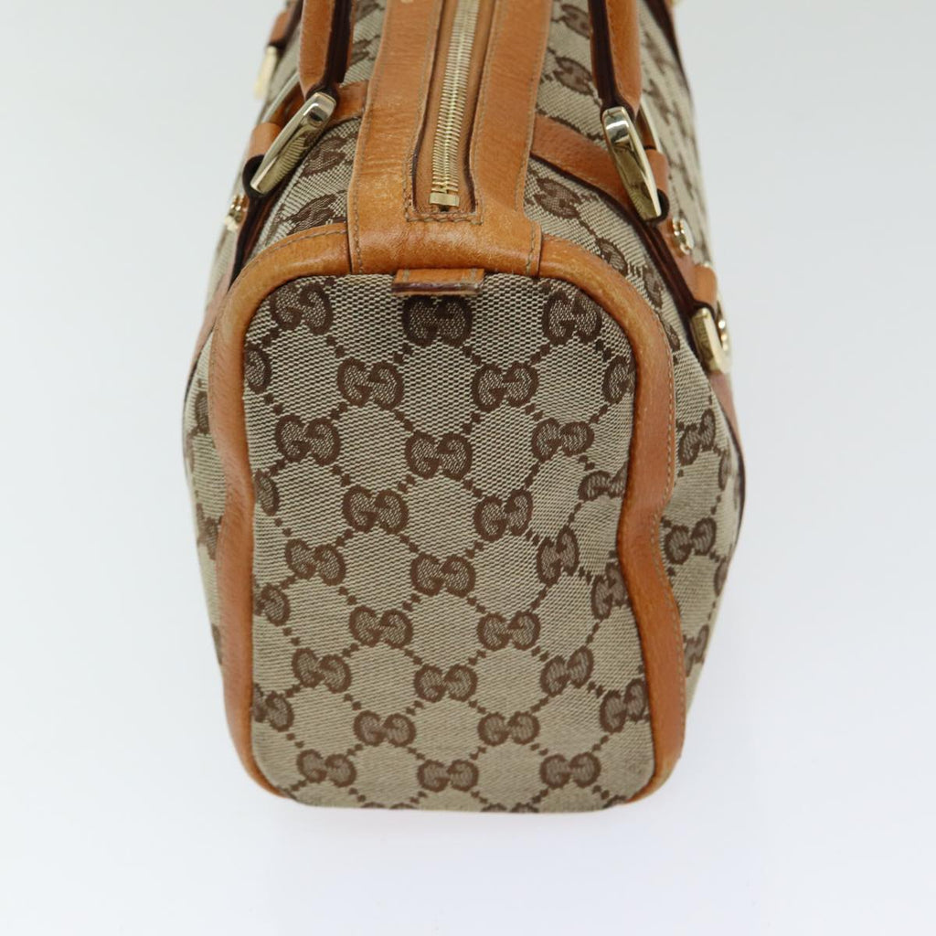 GUCCI GG Canvas Hand Bag Beige Orange ep5192
