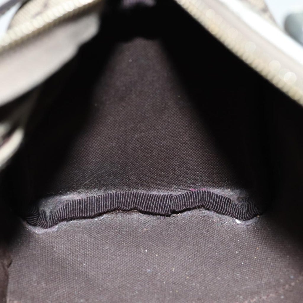 GUCCI GG Canvas Hand Bag Coated Canvas Beige Silver ep5193