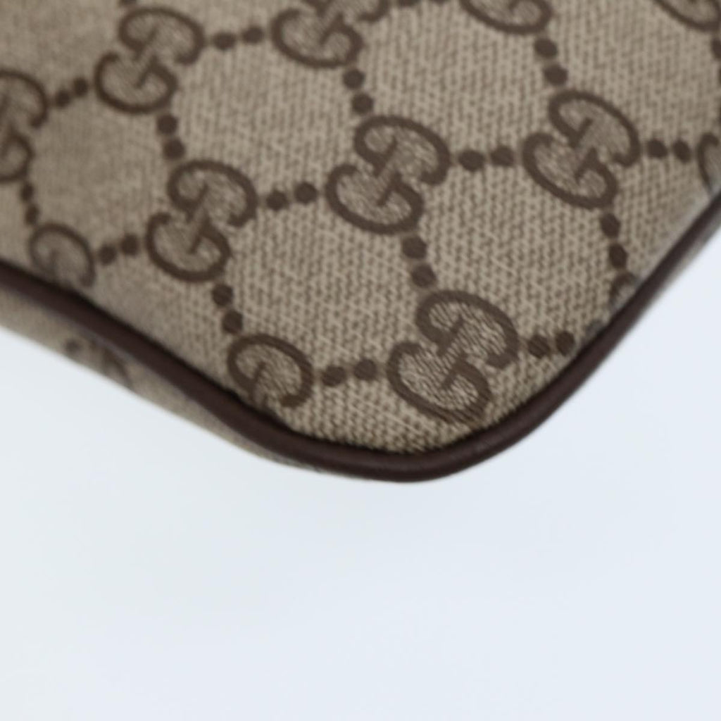 GUCCI GG Canvas Web Sherry Line Shoulder Bag PVC Beige Green Red ep5197