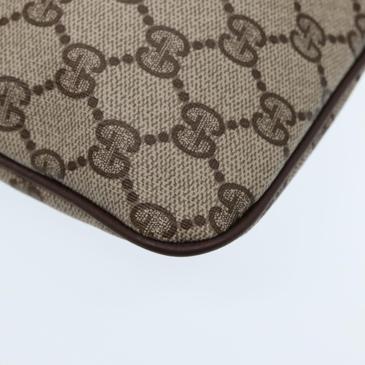 GUCCI GG Canvas Web Sherry Line Shoulder Bag PVC Beige Green Red ep5197