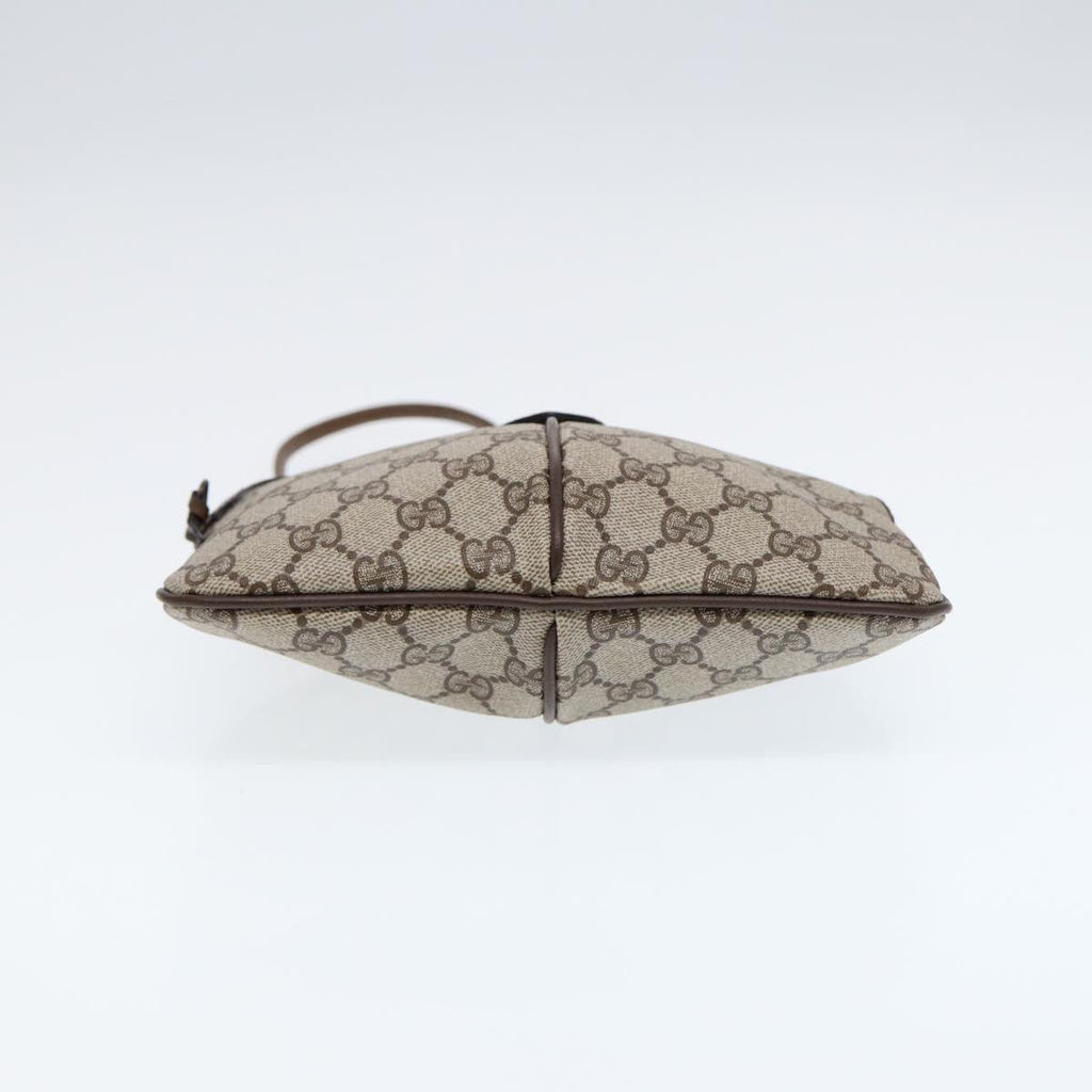 GUCCI GG Canvas Web Sherry Line Shoulder Bag PVC Beige Green Red ep5197