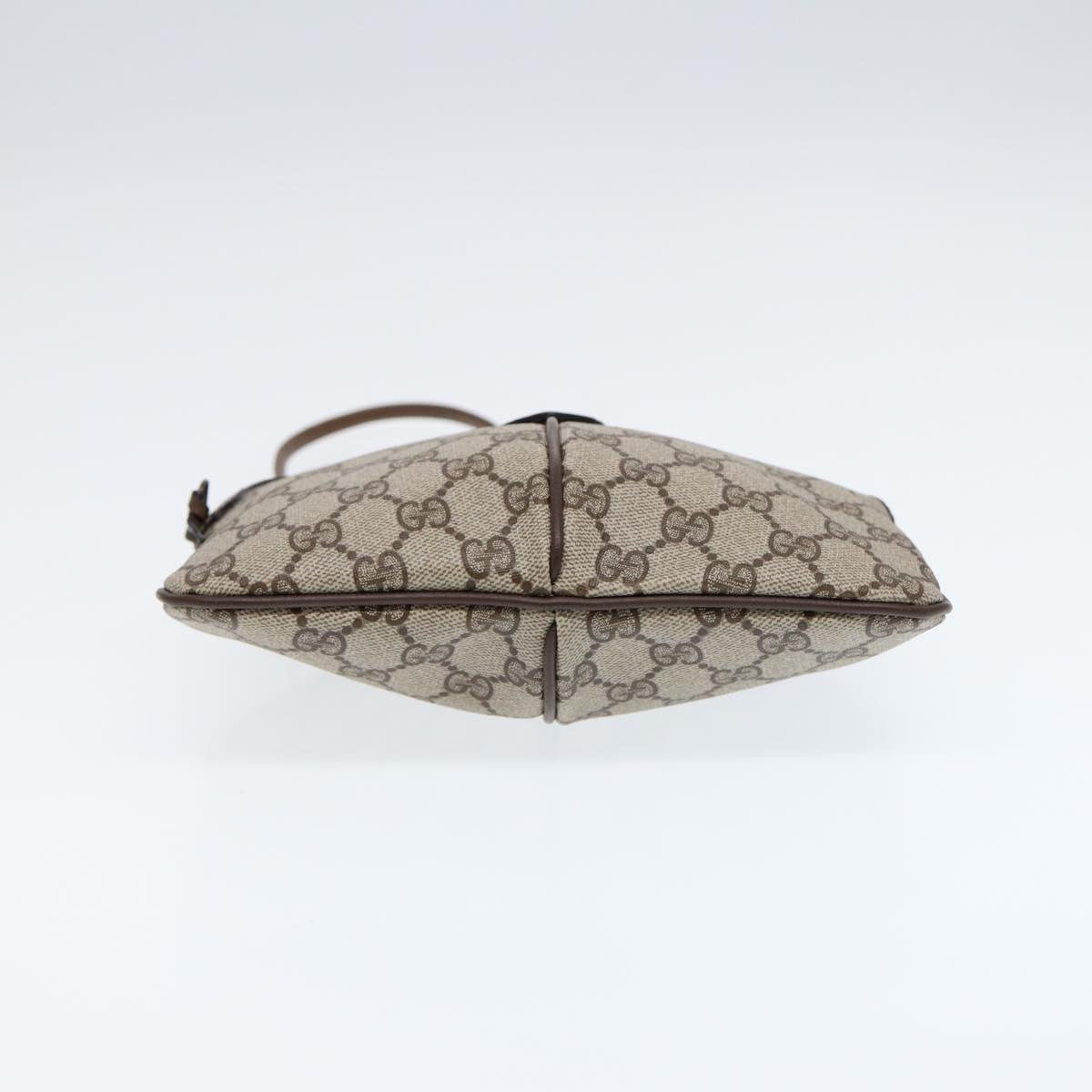 GUCCI GG Canvas Web Sherry Line Shoulder Bag PVC Beige Green Red ep5197