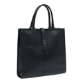 GUCCI Jackie Tote Bag Leather Black Silver 002 1064 3444 ep5206