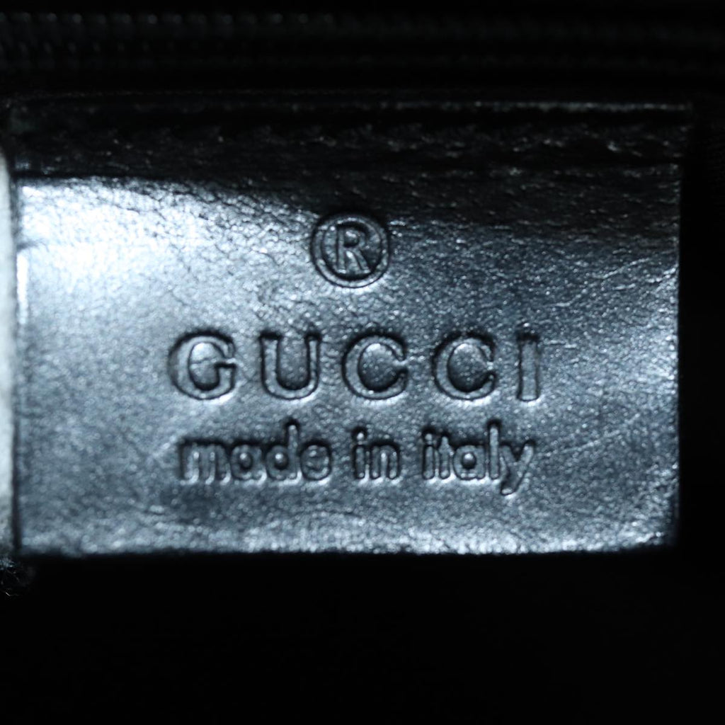 GUCCI Jackie Tote Bag Leather Black Silver 002 1064 3444 ep5206