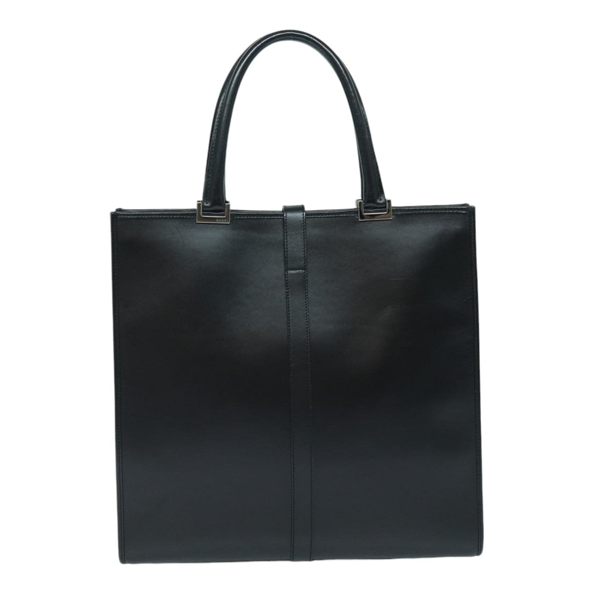 GUCCI Jackie Tote Bag Leather Black Silver 002 1064 3444 ep5206