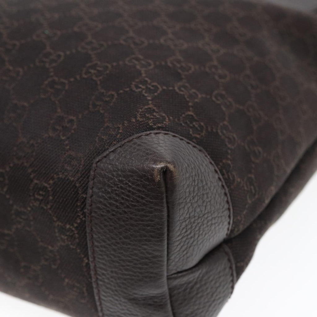 GUCCI GG Canvas Tote Bag Outlet Brown Silver 180450 ep5218