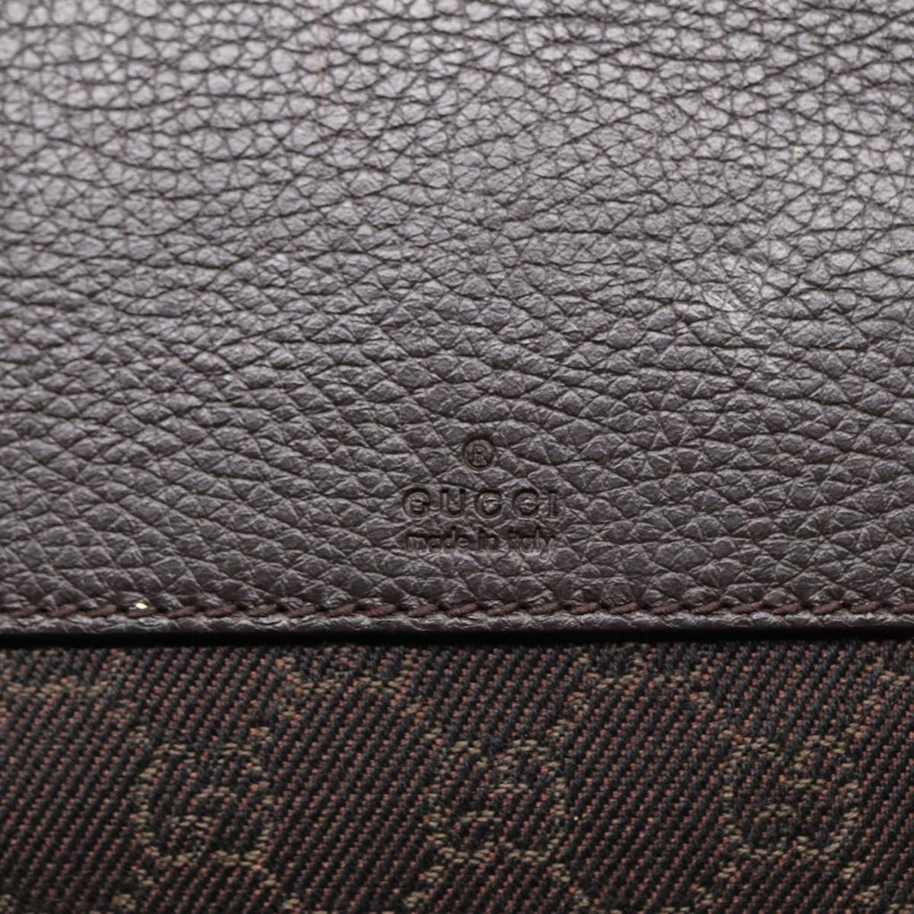 GUCCI GG Canvas Tote Bag Outlet Brown Silver 180450 ep5218