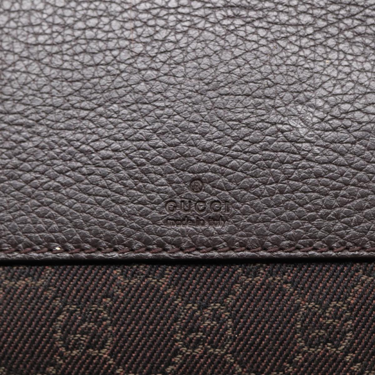GUCCI GG Canvas Tote Bag Outlet Brown Silver 180450 ep5218