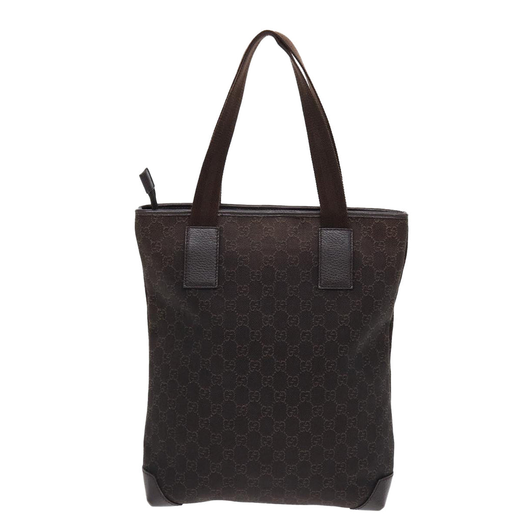 GUCCI GG Canvas Tote Bag Outlet Brown Silver 180450 ep5218