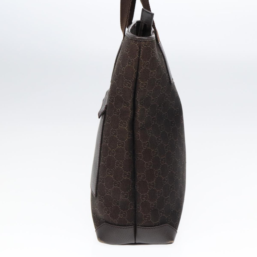 GUCCI GG Canvas Tote Bag Outlet Brown Silver 180450 ep5218