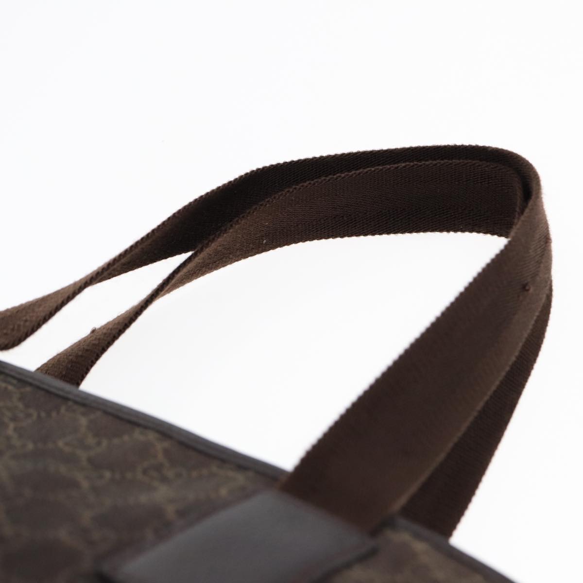 GUCCI GG Canvas Tote Bag Outlet Brown Silver 180450 ep5218