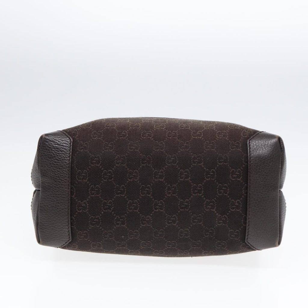 GUCCI GG Canvas Tote Bag Outlet Brown Silver 180450 ep5218