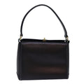 GUCCI Hand Bag Leather Black Gold ep5219