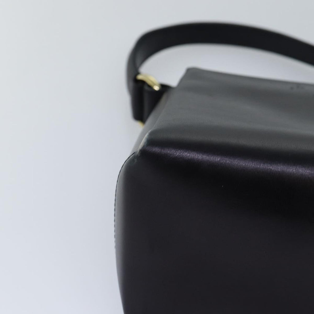 GUCCI Hand Bag Leather Black Gold ep5219
