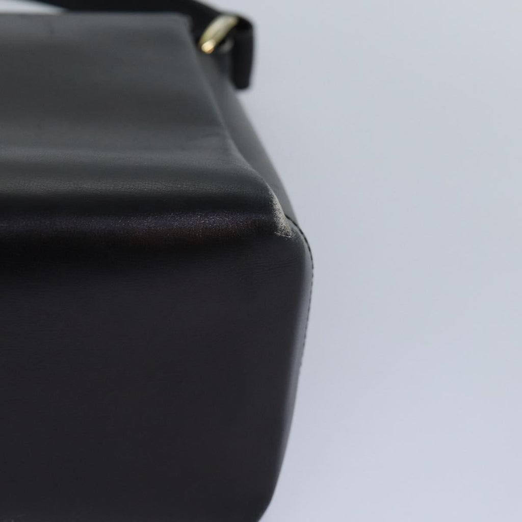 GUCCI Hand Bag Leather Black Gold ep5219