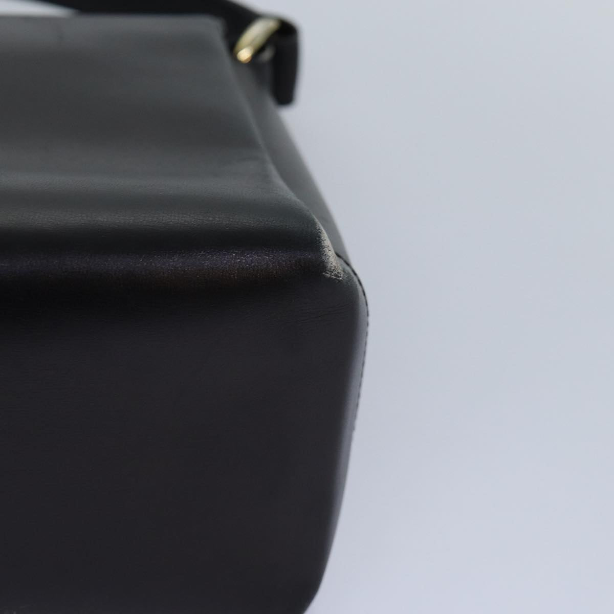 GUCCI Hand Bag Leather Black Gold ep5219