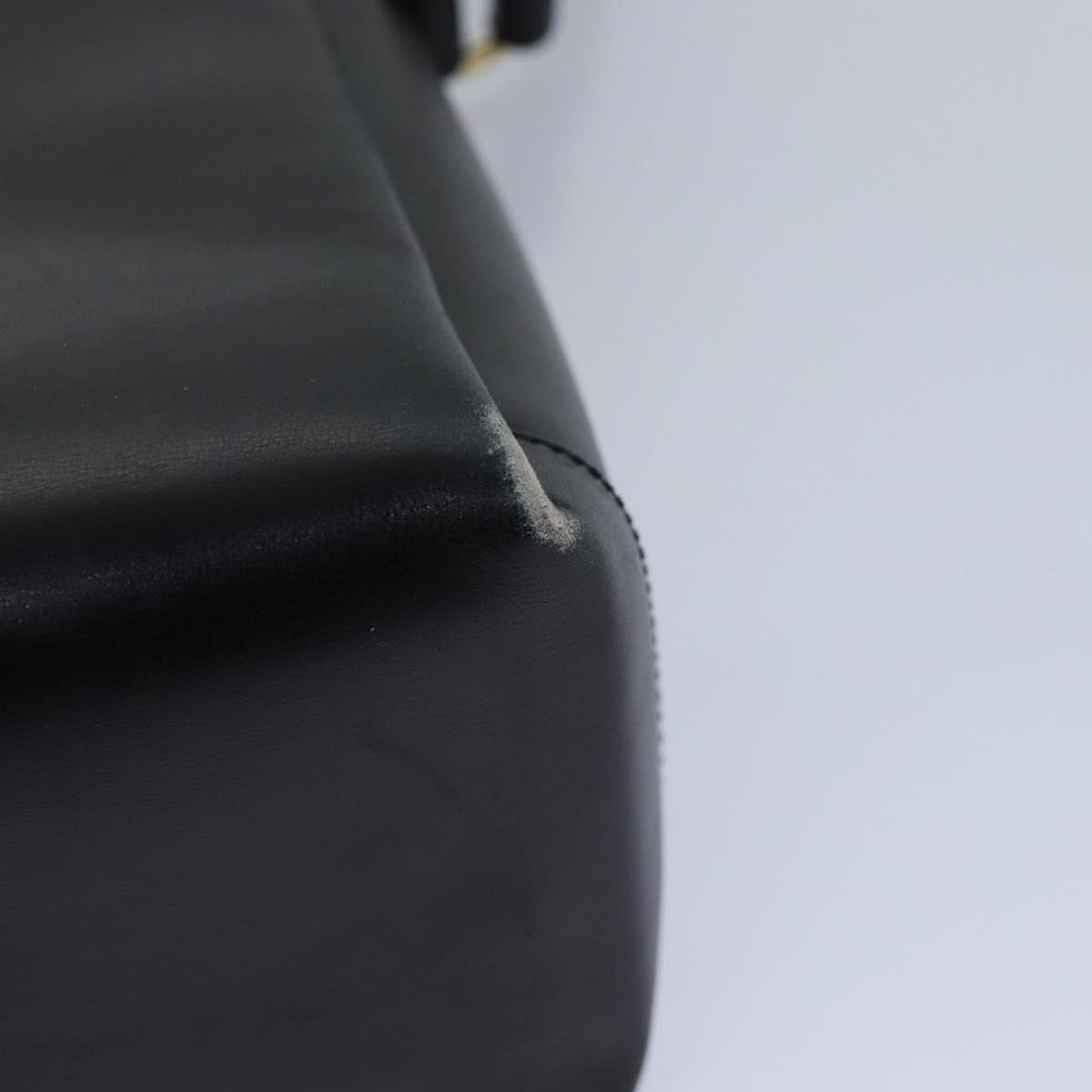 GUCCI Hand Bag Leather Black Gold ep5219