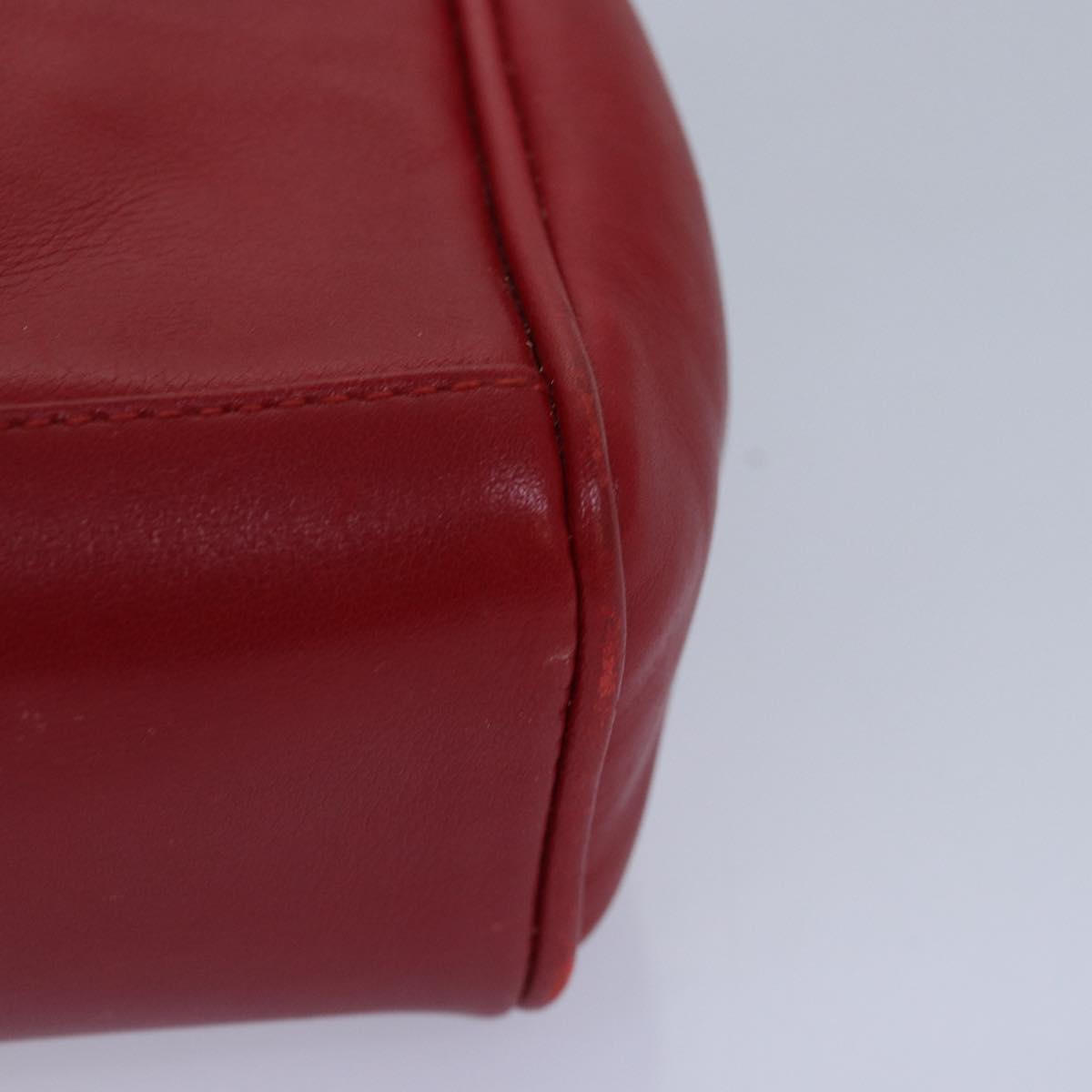 GUCCI Bamboo Hand Bag Leather 2way Red Gold 007 1793 0238 ep5221