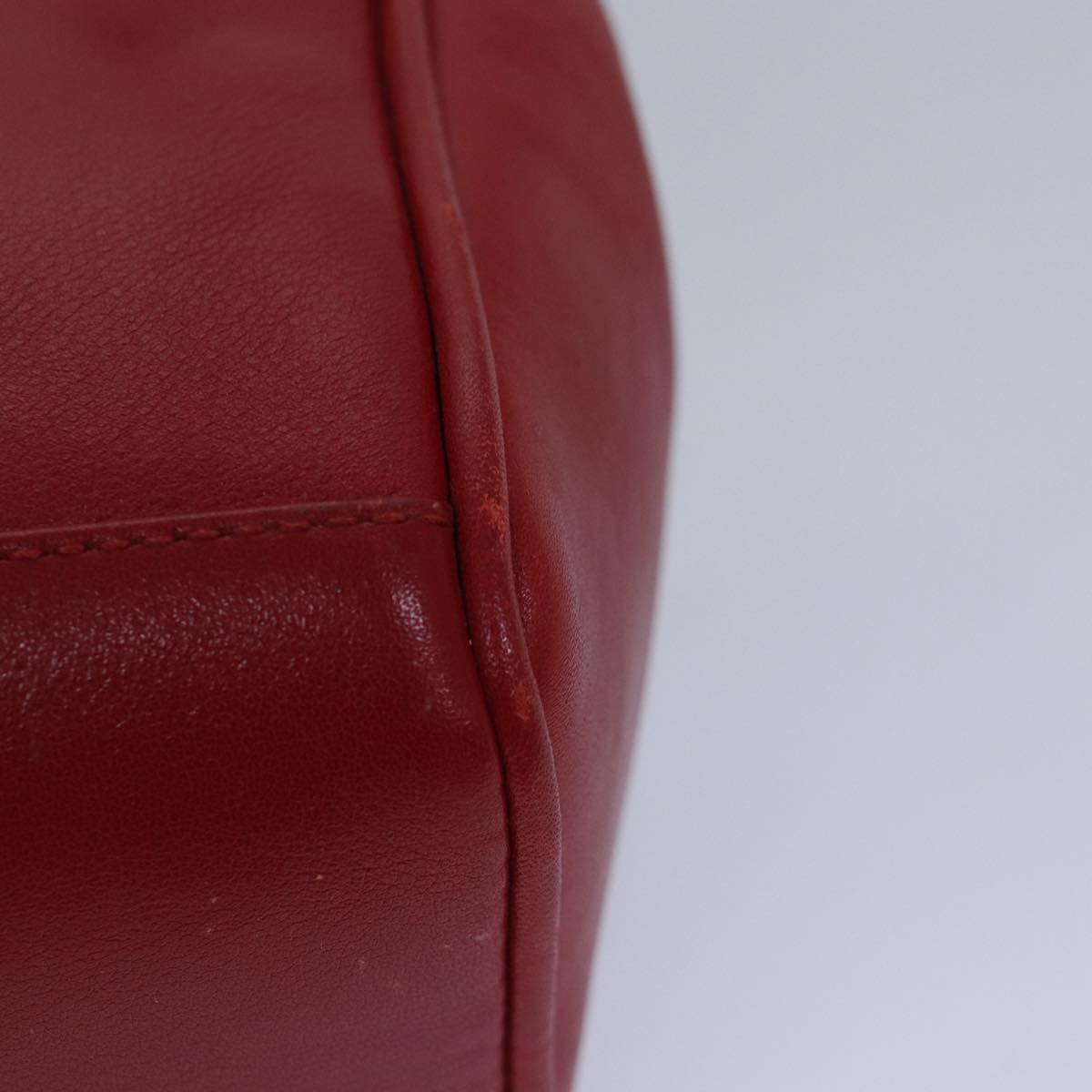 GUCCI Bamboo Hand Bag Leather 2way Red Gold 007 1793 0238 ep5221