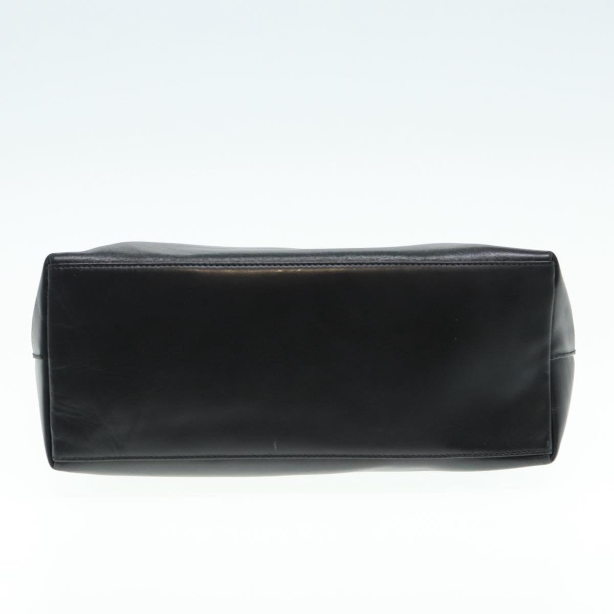 GUCCI Bamboo Shoulder Bag Leather Black Gold 001 3007 ep5224