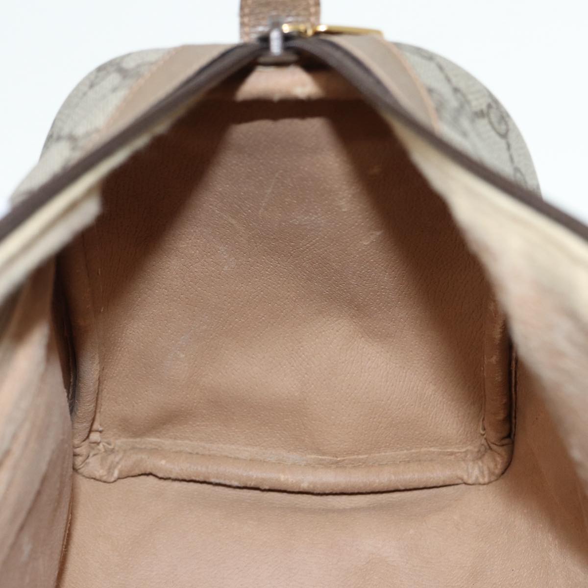 GUCCI GG Supreme Web Sherry Line Boston Bag PVC Beige Gold 40 02 007 ep5225