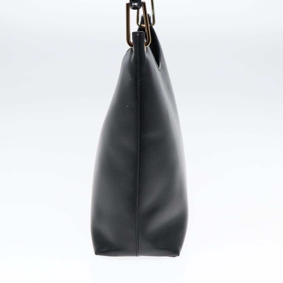 GUCCI Bamboo Hand Bag Leather Black Gold 001 3007 ep5226