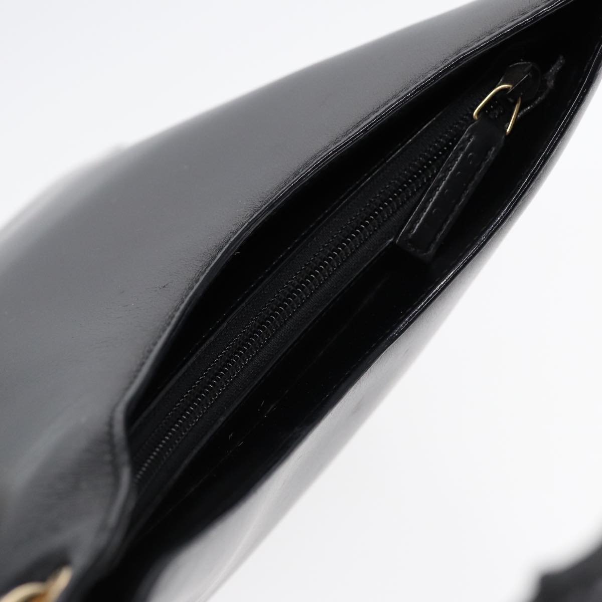 GUCCI Bamboo Hand Bag Leather Black Gold 001 3007 ep5226