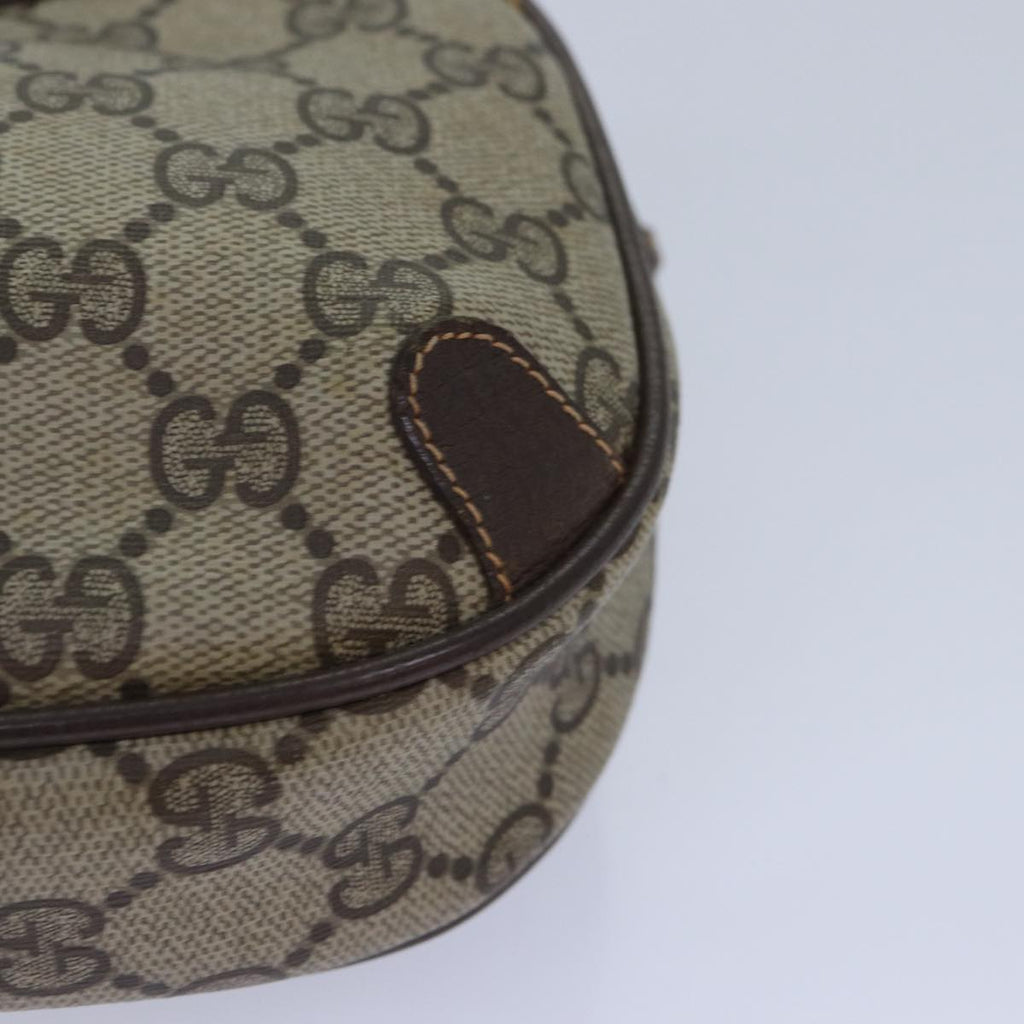 GUCCI GG Supreme Web Sherry Line Shoulder Bag PVC Beige 156 02 066 ep5229