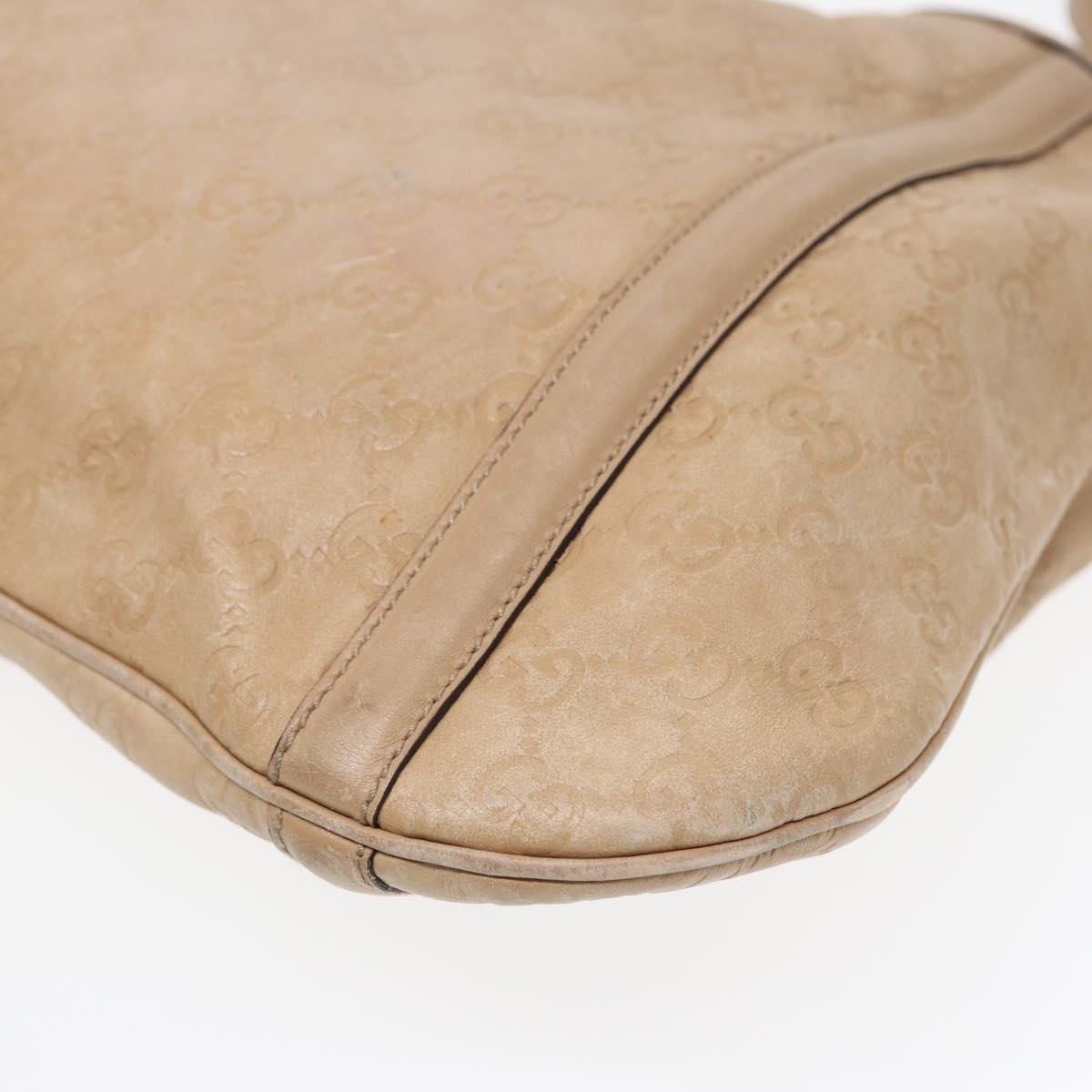 GUCCI GG Canvas Guccissima Interlocking Shoulder Bag Beige 162740 ep5234