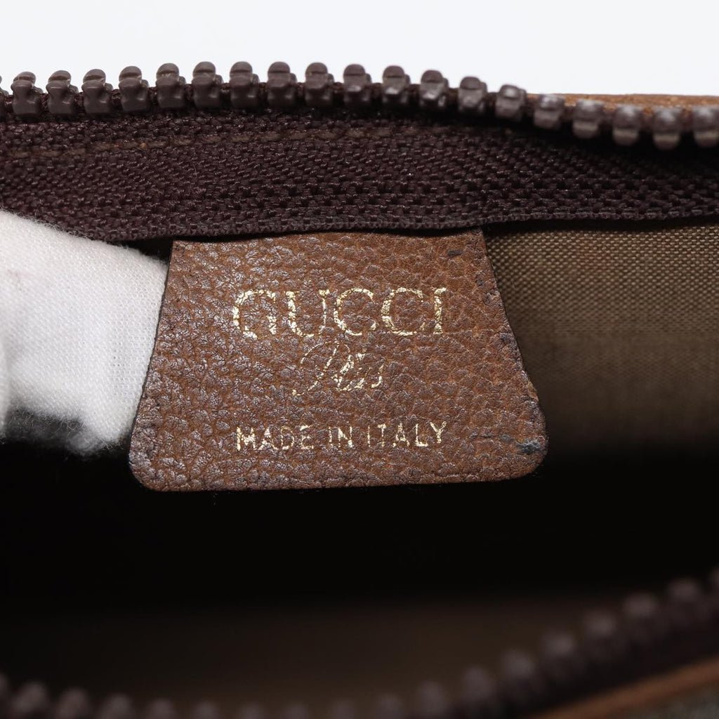 GUCCI GG Plus Supreme Clutch Bag PVC Beige ep5235