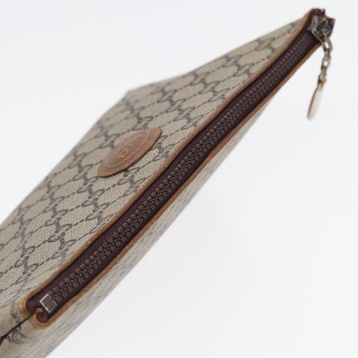 GUCCI GG Plus Supreme Clutch Bag PVC Beige ep5235