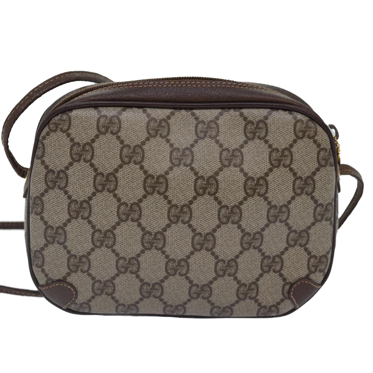 GUCCI GG Supreme Web Sherry Line Shoulder Bag Beige 001 904 2066 ep5238