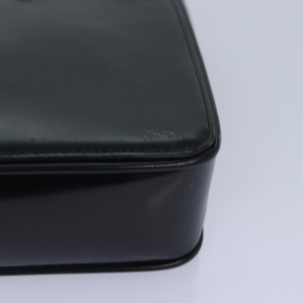 GUCCI Shoulder Bag Enamel Black Silver 002 1132 ep5243