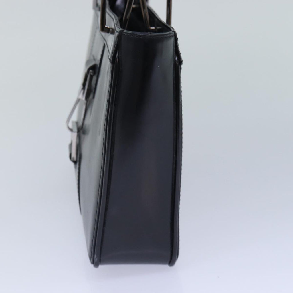 GUCCI Shoulder Bag Enamel Black Silver 002 1132 ep5243
