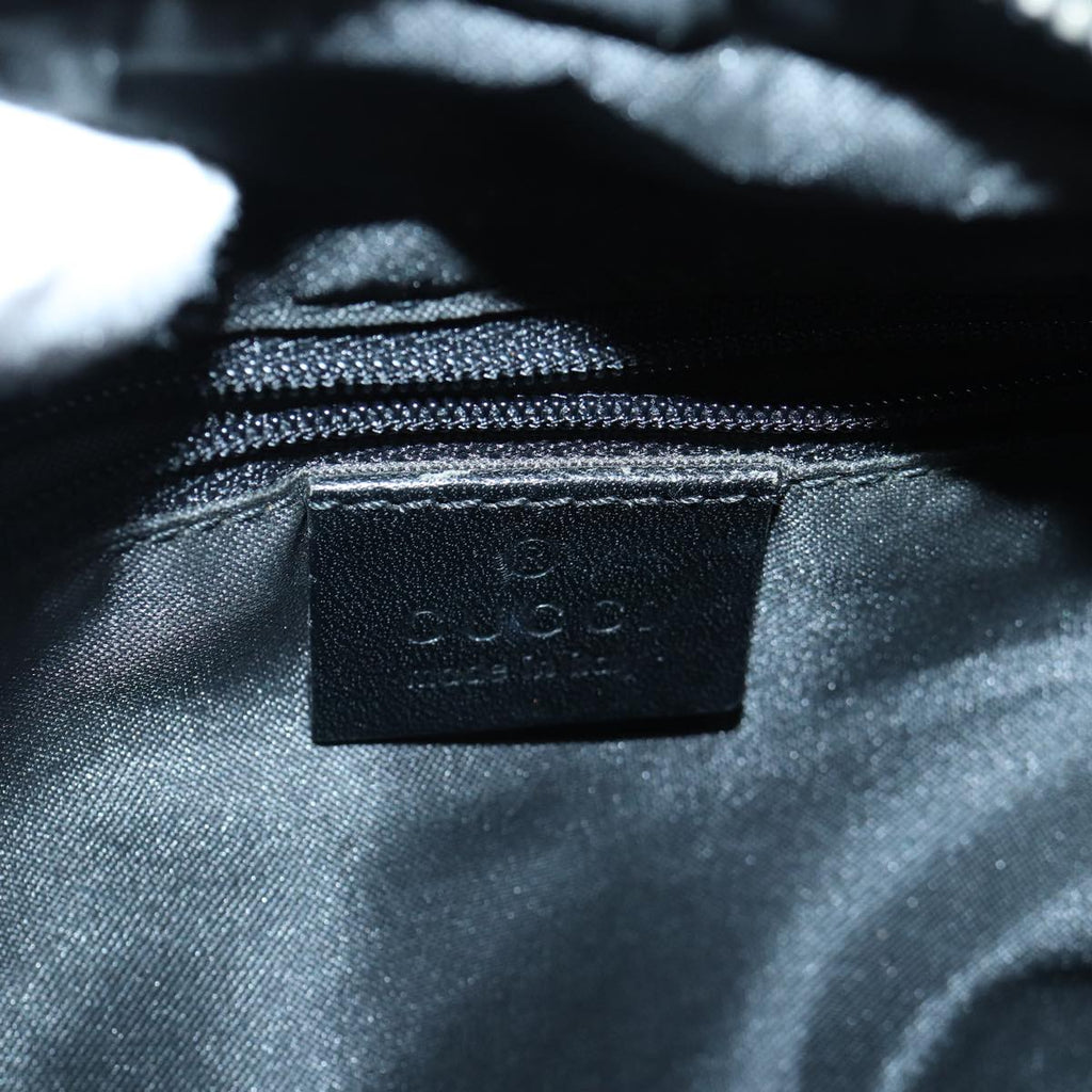 GUCCI GG Canvas Shoulder Bag Silver Black 001 3341 3444 ep5244