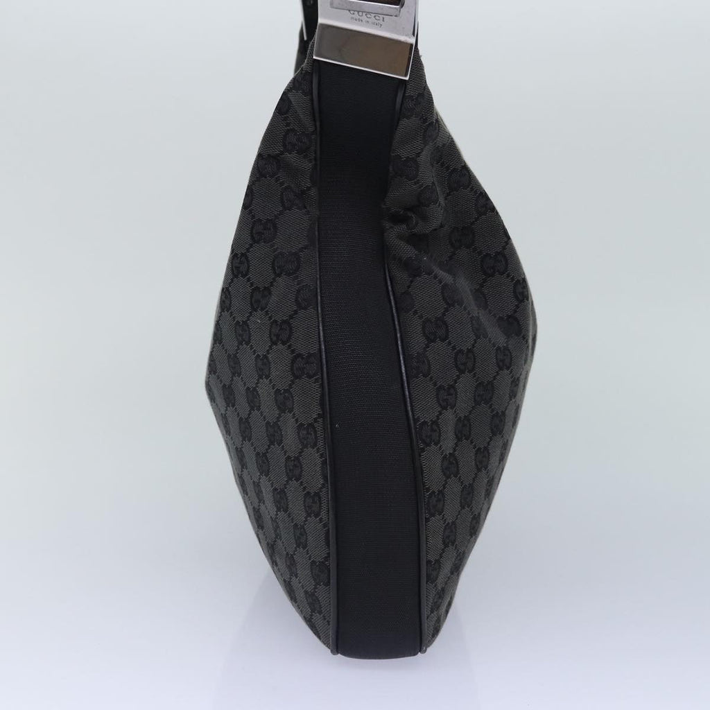 GUCCI GG Canvas Shoulder Bag Silver Black 001 3341 3444 ep5244