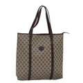 GUCCI GG Supreme Tote Bag PVC Leather Beige ep5258