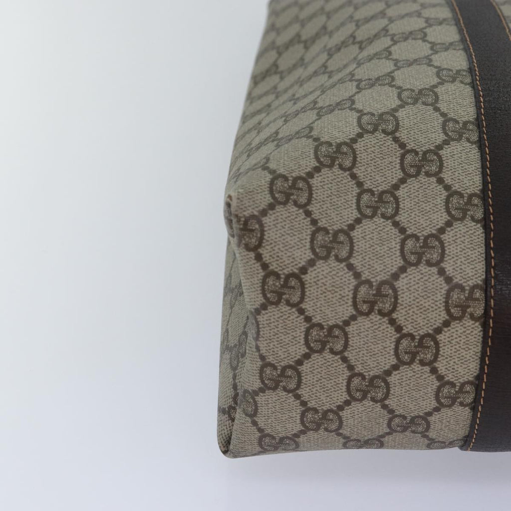 GUCCI GG Supreme Tote Bag PVC Leather Beige ep5258
