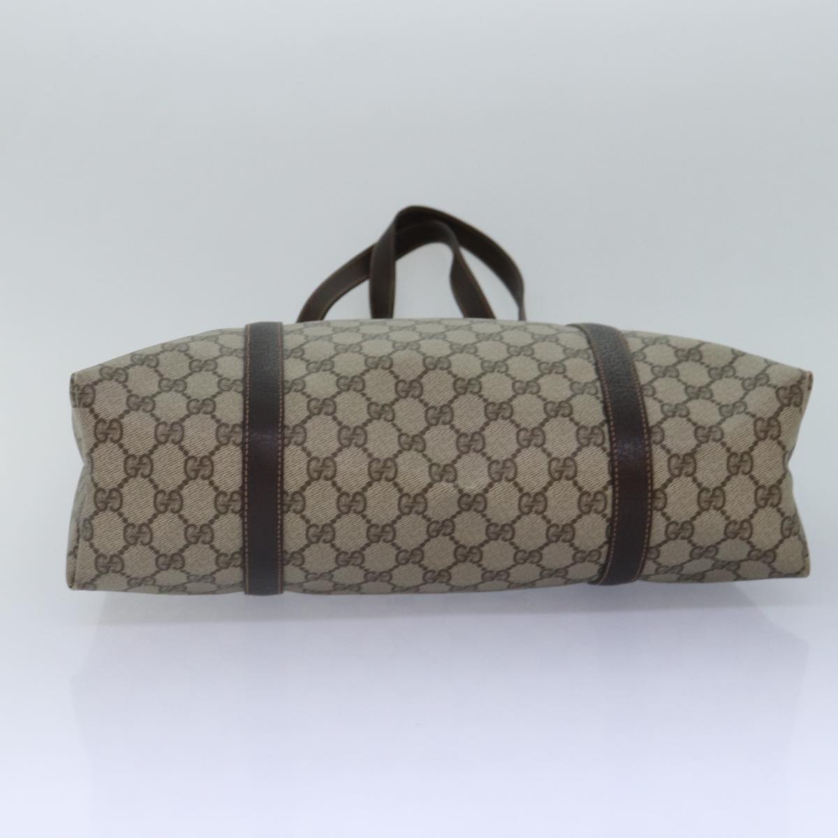 GUCCI GG Supreme Tote Bag PVC Leather Beige ep5258