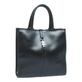 GUCCI Jackie Hand Bag Leather Black Silver 002 1064 3444 ep5262