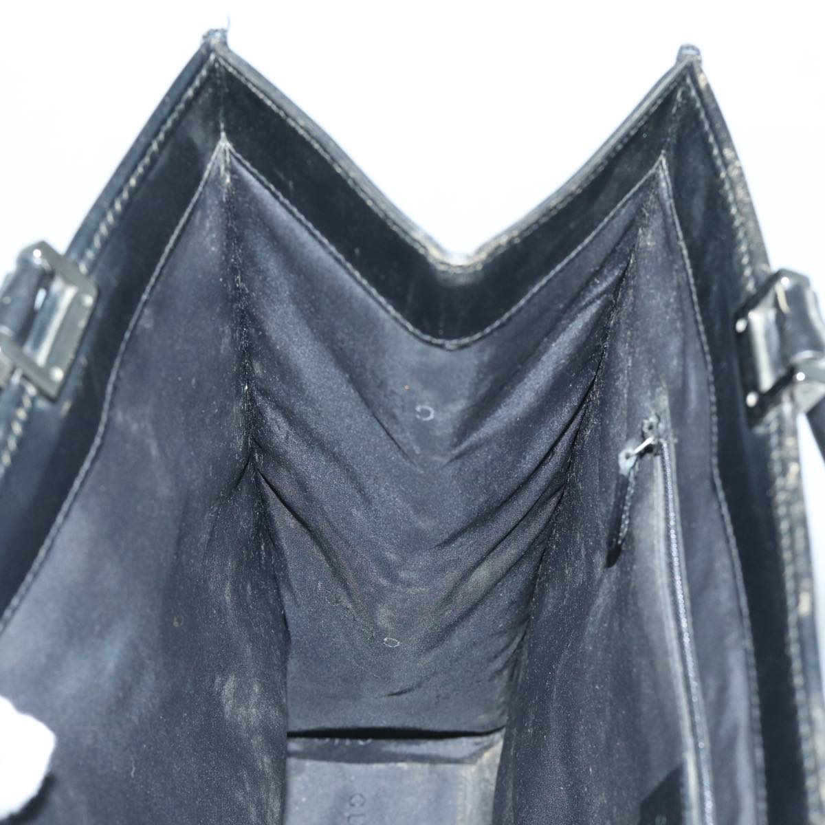 GUCCI Jackie Hand Bag Leather Black Silver 002 1064 3444 ep5262
