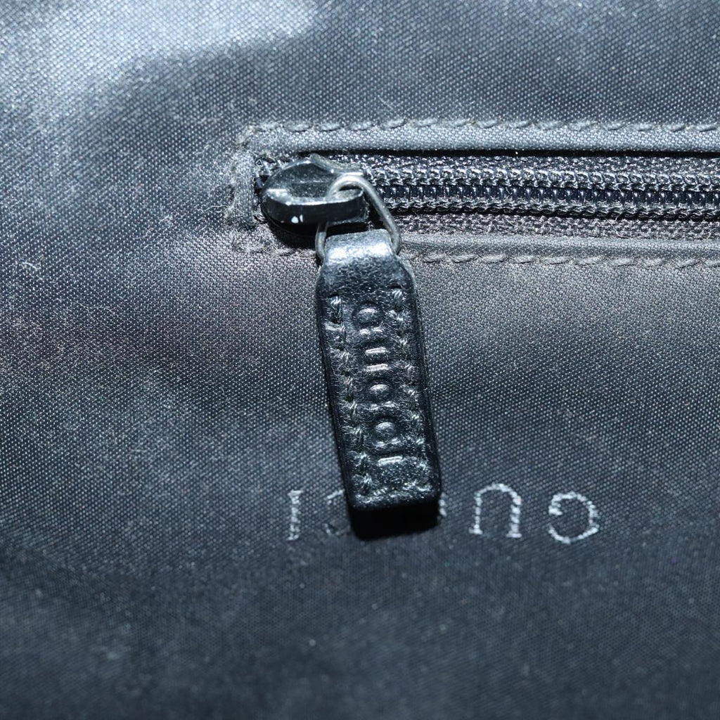 GUCCI Jackie Hand Bag Leather Black Silver 002 1064 3444 ep5262
