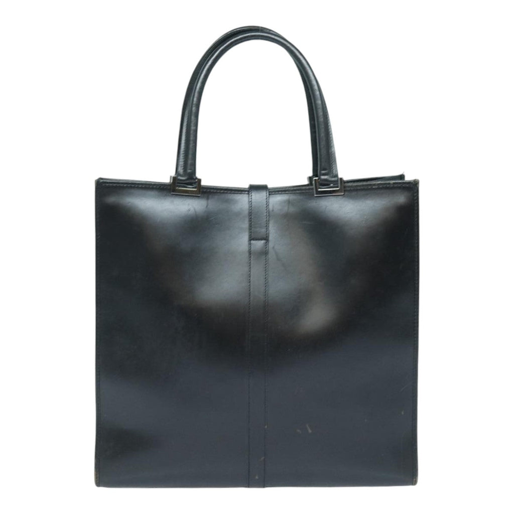 GUCCI Jackie Hand Bag Leather Black Silver 002 1064 3444 ep5262